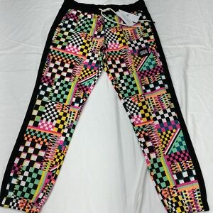 UGG Multicolor Checkerboard Track Joggers - Black Trim